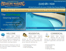 Tablet Screenshot of gspressurewashing.com